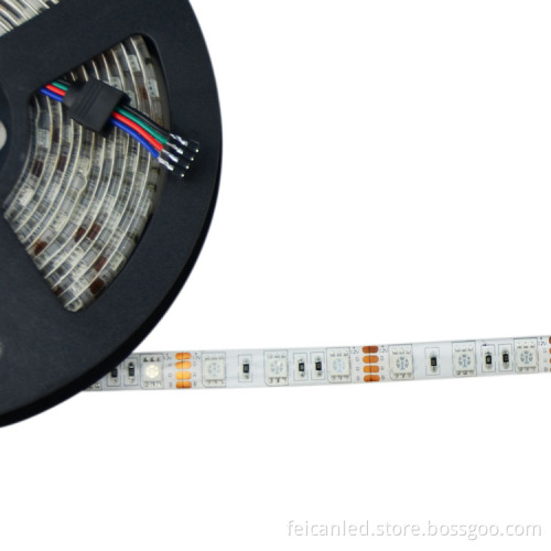 led light strip RGB 5050 DC12V14.4W 5m/roll waterproof IP65 with 24 key IR remote controller